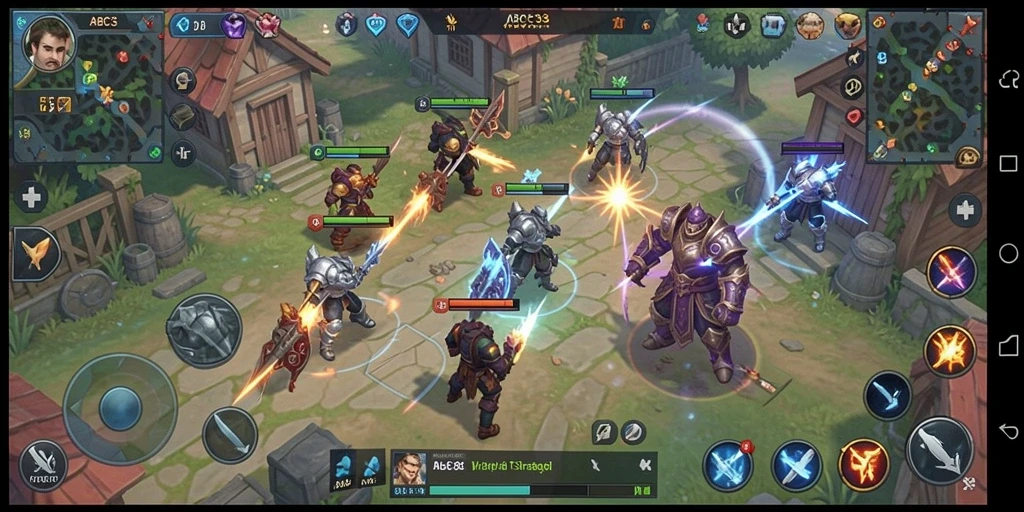 Tampilan gameplay ABC33 menunjukkan strategi dan kerja sama antar pemain.