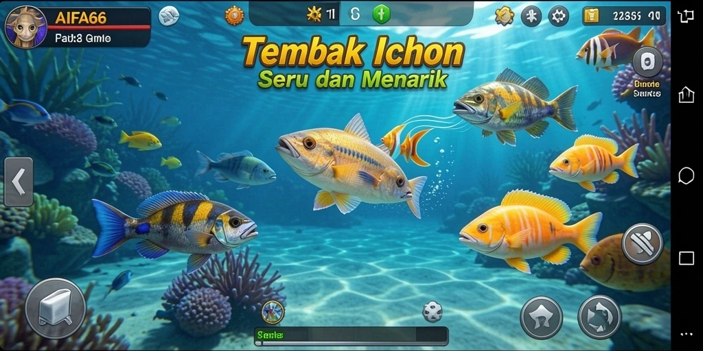 Gameplay penuh aksi di AIFA66 dengan tembak ikan seru.
