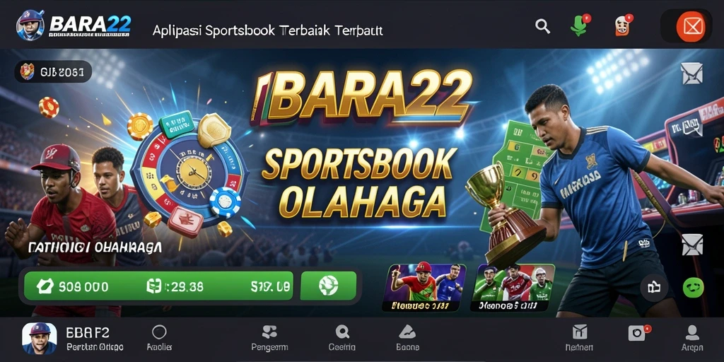 Tampilan antarmuka utama BARA22 menampilkan opsi taruhan olahraga yang lengkap.
