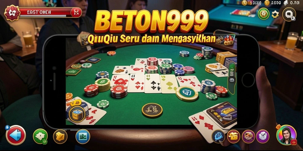 Screenshot tampilan gameplay QiuQiu yang menarik di BETON999.
