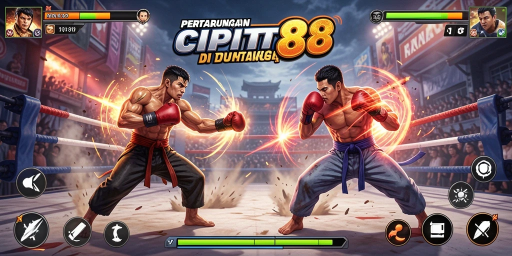 Screenshot gameplay CIPIT88 menampilkan aksi pertarungan yang seru.
