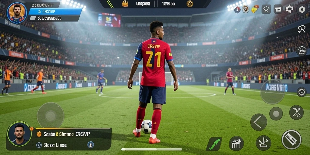 Tampilan gameplay CR7VIP yang mendebarkan dan realistis.