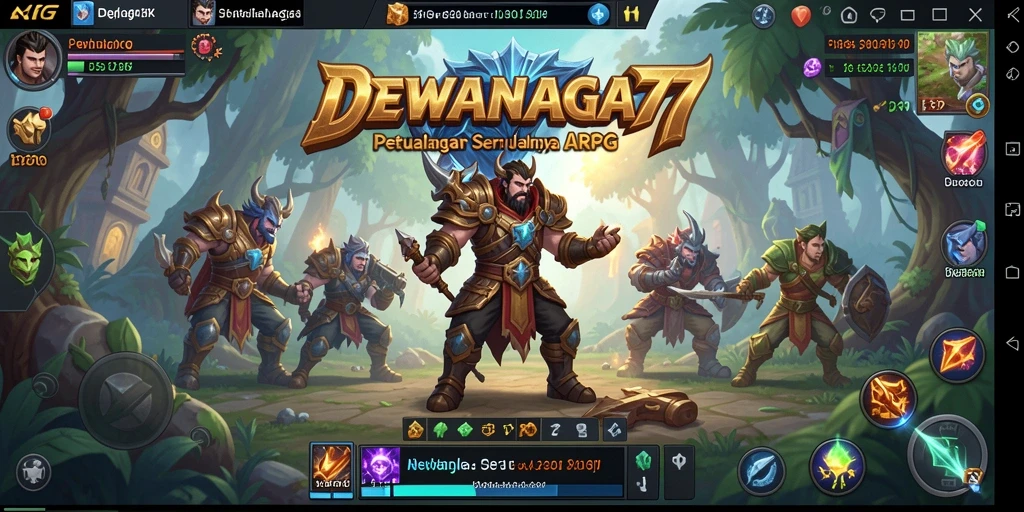 Tampilan gameplay seru dalam DEWANAGA77 dengan aksi bertarung yang dinamis.