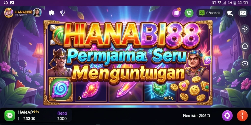 Tampilan gameplay menarik dari game Slot HANABI88.