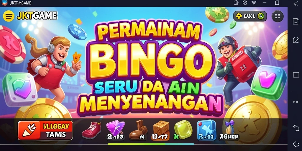 Tampilan gameplay Bingo di JKTGAME yang menarik dan interaktif.
