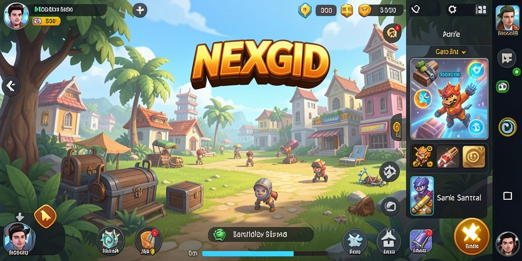 Tampilan gameplay NEXGID yang menarik dan interaktif.