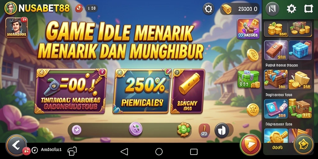 Screenshot gameplay NUSABET88 menampilkan elemen Idle yang menarik.