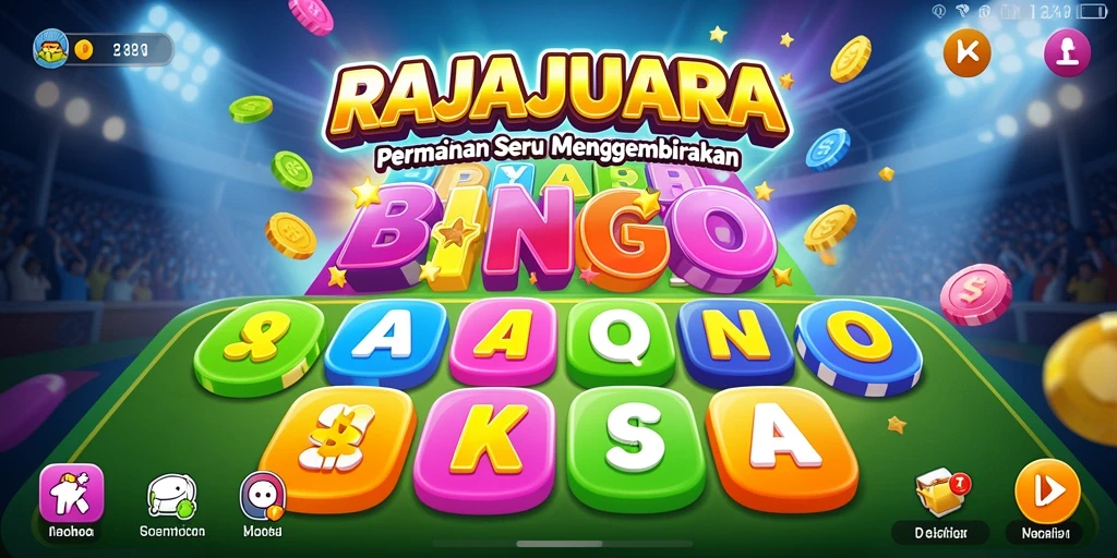 Tampilan gameplay menarik dari RAJAJUARA yang penuh dengan keseruan Bingo.