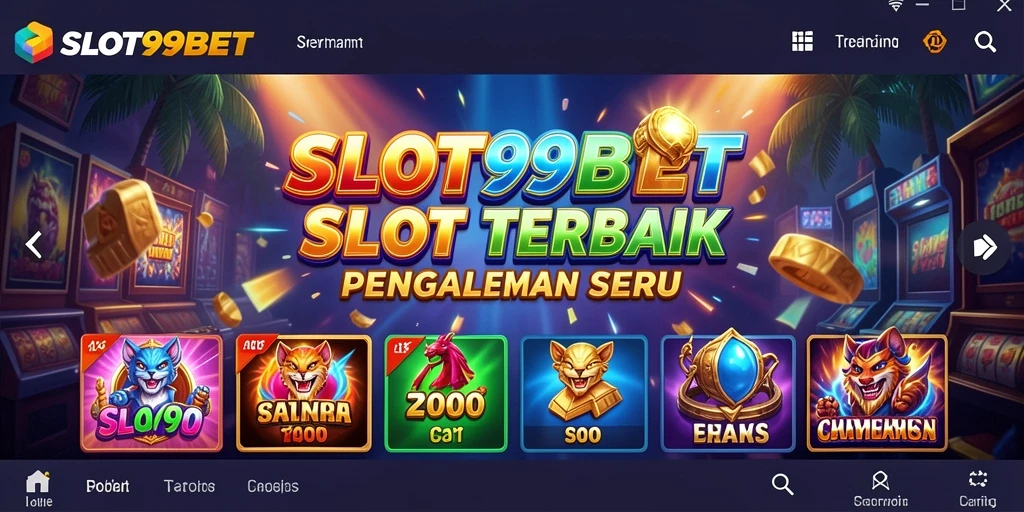 Tangkapan layar gameplay SLOT99BET menampilkan grafis slot yang memukau.